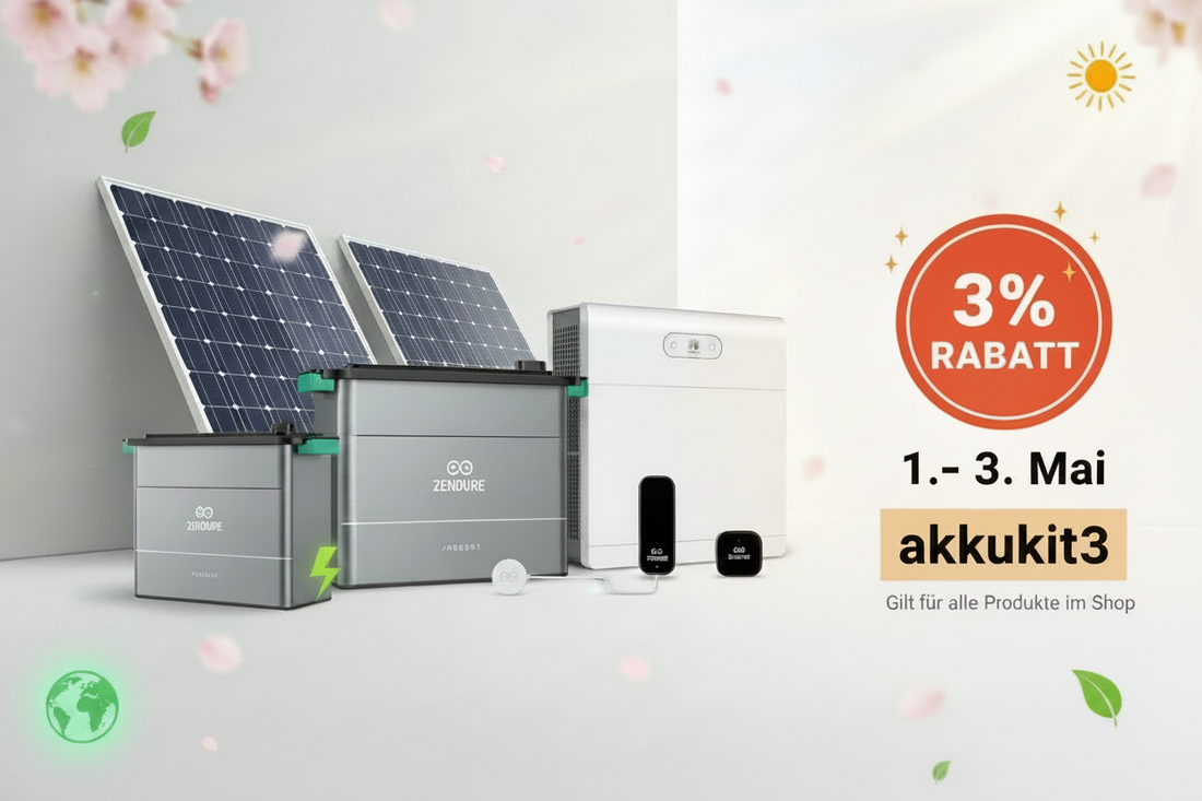 Limitierte Aktion | Mit Code akkukit3 3% Rabatt auf das gesamte Sortiment + extra 5% auf ausgewählte Bestseller