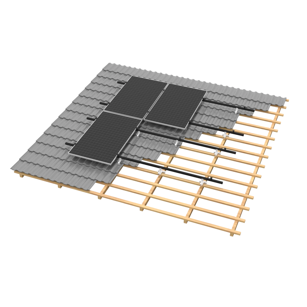 Clenergy SolarRoofPro 2.0 Montageset für 24 Modulen 10kWp