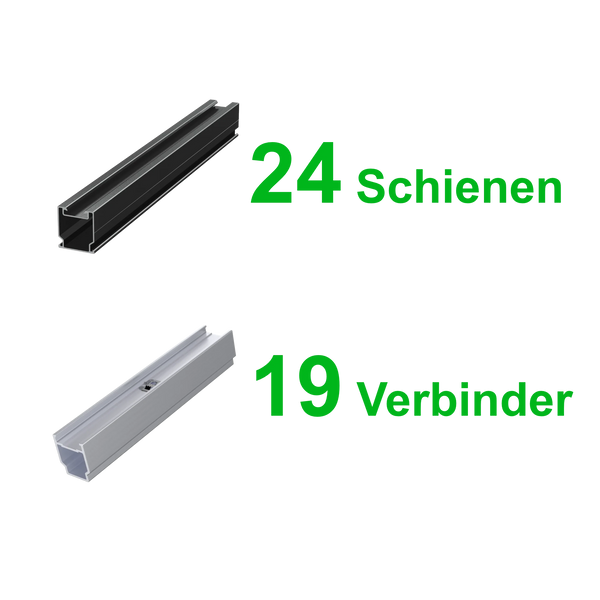 Clenergy SolarRoofPro 2.0 Montageset für 24 Modulen 10kWp